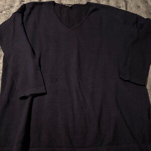 Navy tunic sweater, size small